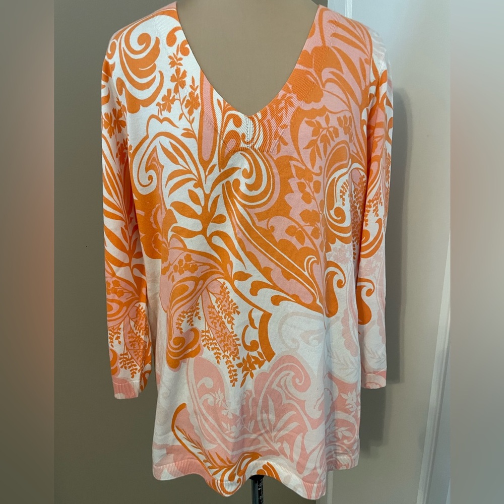 Talbots v-neck lightweight sweater XL